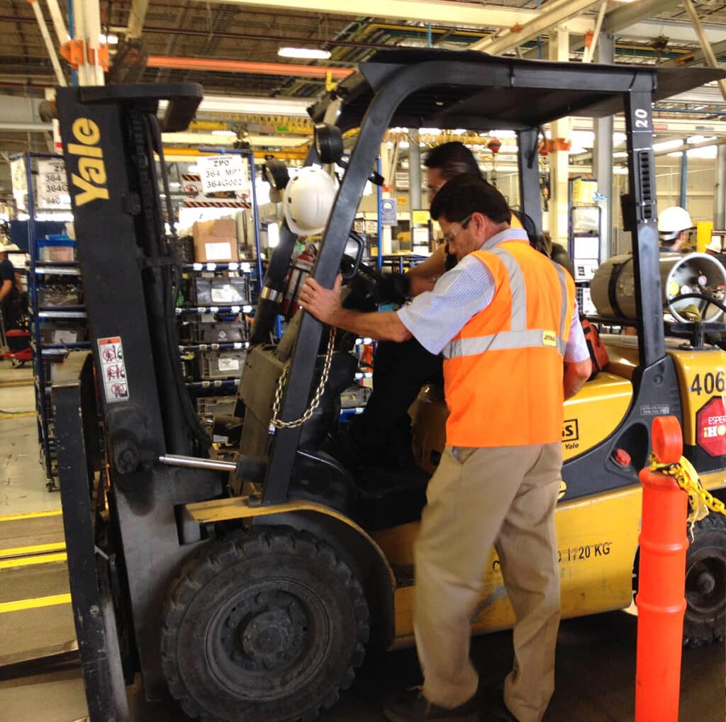 seguridad en montacargas